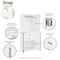 Manhattan Comfort Lee Wardrobe Closet 2.0 in White, 3PK 3-WC002-WH - alternate 8